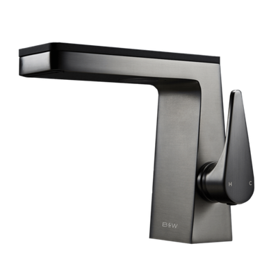 Смеситель для раковины Black&White Universe темно-серый матовый, керамогранит (U7330)