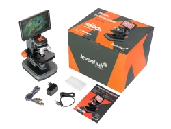 Фотомикроскоп Levenhuk Kelvin Touch KM5 - комплект с коробкой и аксессуарами