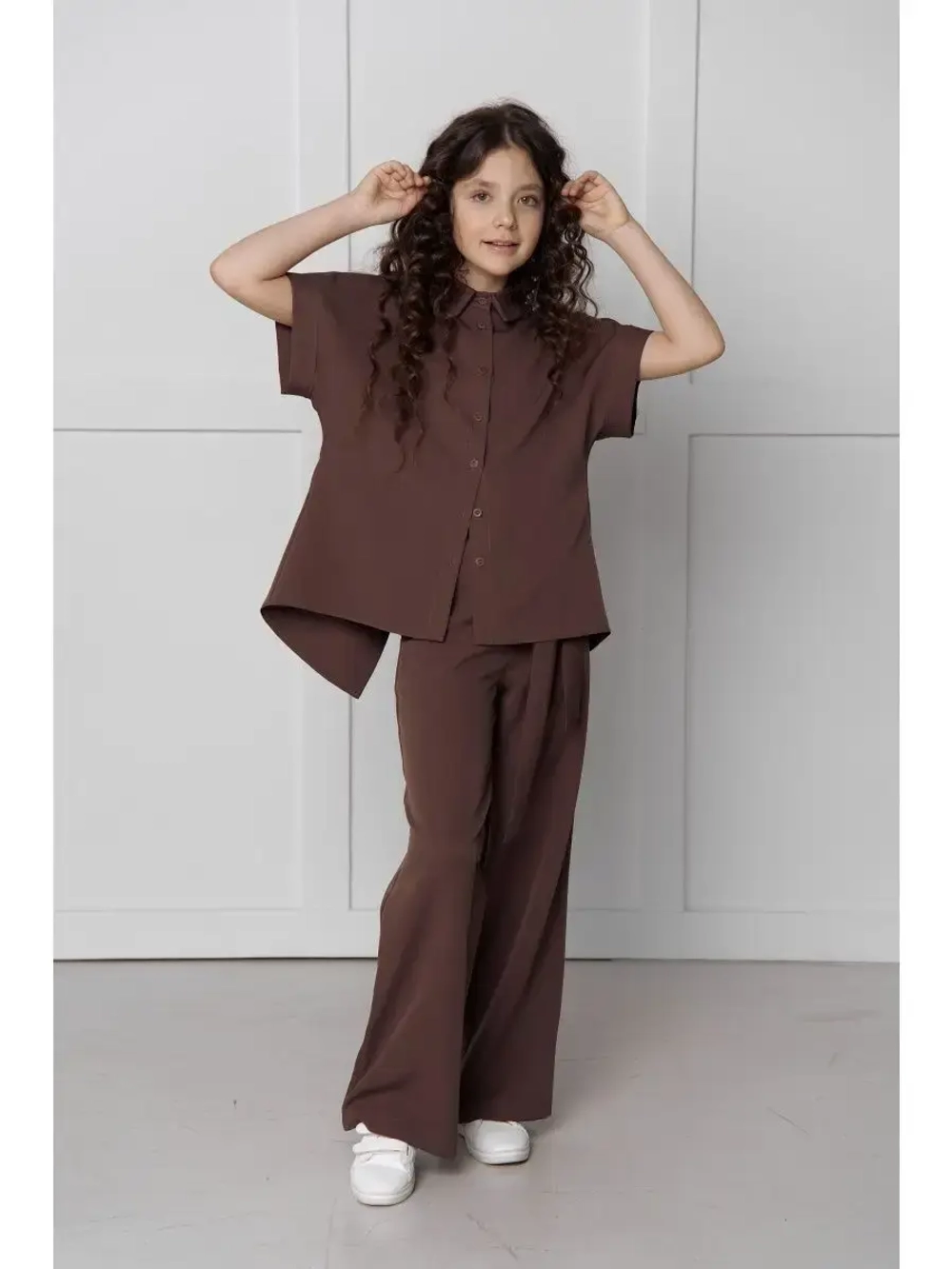 Костюм с брюками палаццо