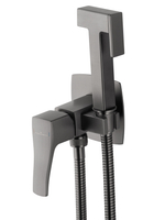 Смеситель с гигиеническим душем встраиваемый WONZON & WOGHAND FLEX, Темный графит (WW-88829072-BGM)