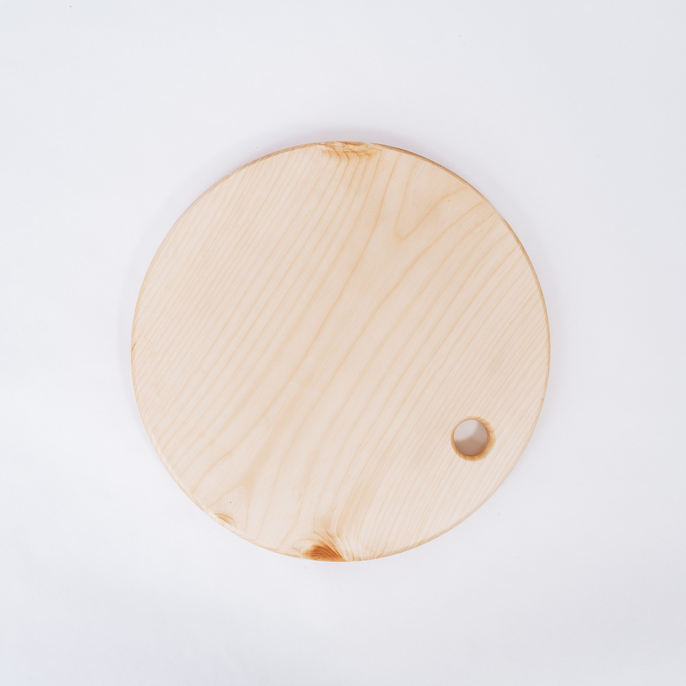 Деревянная разделочная доска из цельного куска дерева Сибирский Кедр .RD3