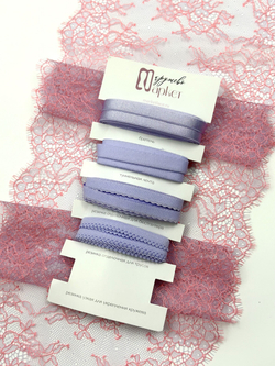 Кружево шантильи орхидея с коралловым неэластичное ширина 22 см длина 1.45 м