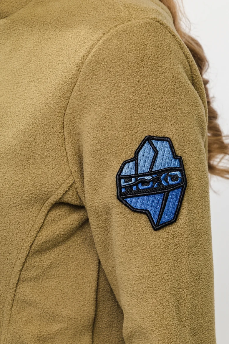 Кофта "НОХО" флисовая женская, цвет "Болотные угодья"