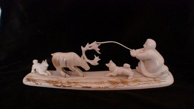 "В тундре", композиция