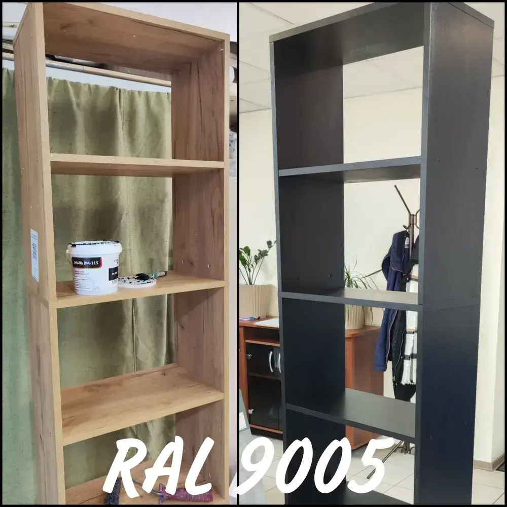 Краска для мебели и дерева без запаха Черный 0.8л