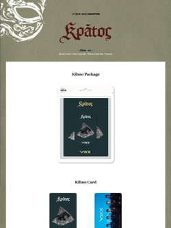 Альбом VIXX - KRATOS 3rd Mini Album KIHNO Card