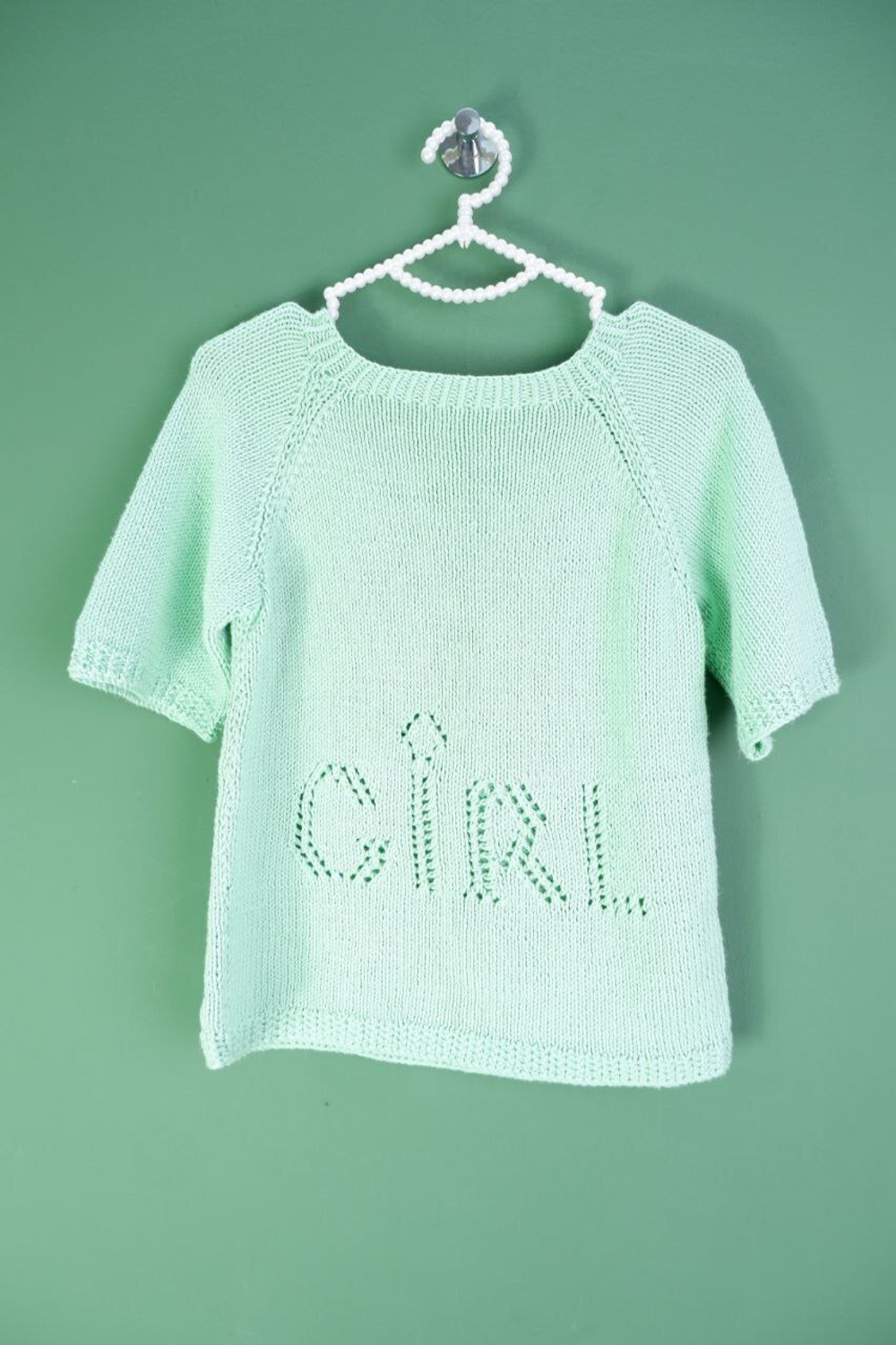 Кофта в освежающем оттенке для девочки 10-12 лет