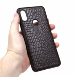 Панель из экокожи Рептилия для Xiaomi Redmi S2, 010027 Темно-синий