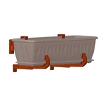 Крепление для балконных ящиков универсальное (2шт.) Терракотовый 0,29, (комплект 8 шт)