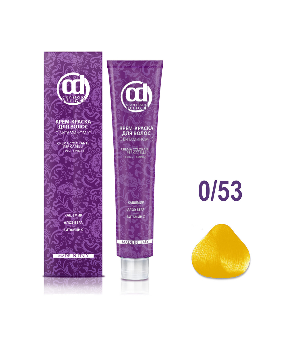 60 мл 0/53 Крем-краска для волос с витамином С микстон лимон