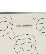 Кожаная сумка через плечо Karl Lagerfeld - белый(241W3003)