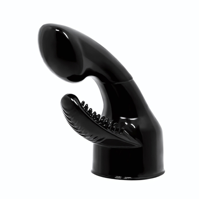 Черная насадка для wand-вибратора - 10,5 см. (Цвет: черный)