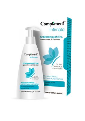 Compliment Intimate Освежающий гель для интимной гигиены, 250мл