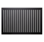 Экран для радиатора реечный Стильный дом De Luxe v531962 черный 900х600 мм