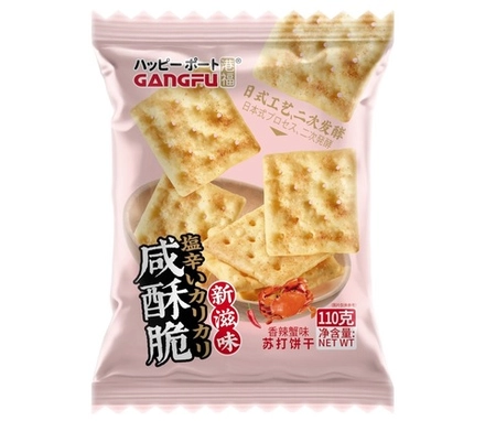Соленые крекеры Gangfu со вкусом острого краба