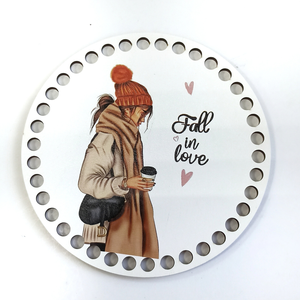 Донышко Принт Девушки-Осень 15см Дизайн в ассортименте