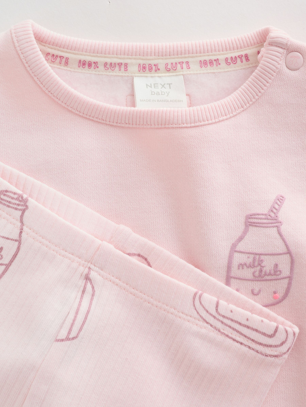 Толстовка и легинсы в комплекте для малышей Next H61-988, Розовый