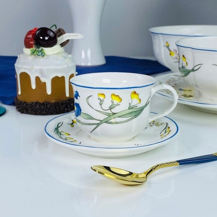 Lenardi 305-356 Кофейный набор 12пр.120мл ФРЭНСИС в под.уп.(х12)Фарфор