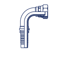 Фитинг DN 20 BSP (Г) 3/4 (90)