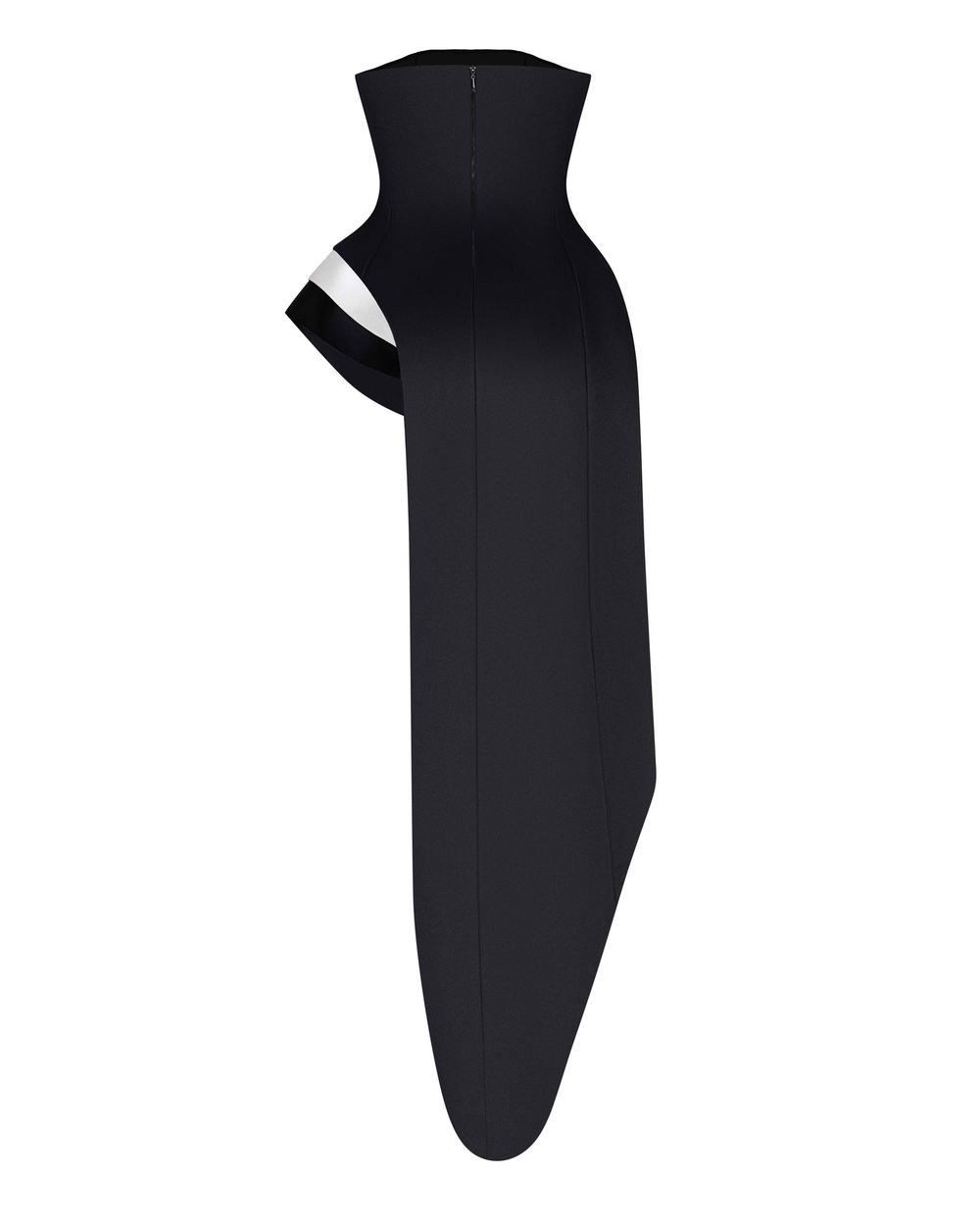 Корсет со шлейфом из атласа