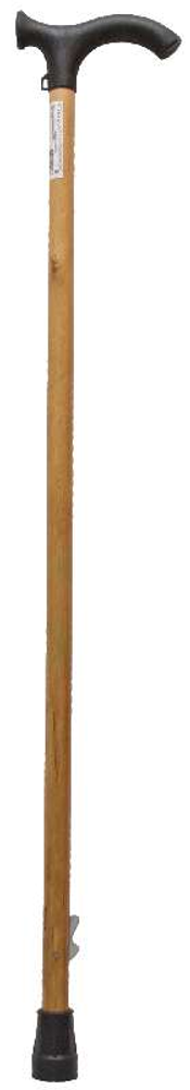 Трость опорная деревянная с пластиковой ручкой (с УПС)