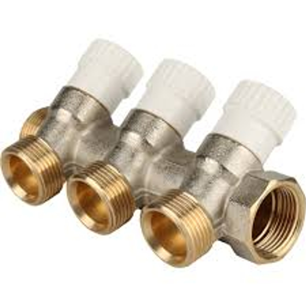 STOUT Коллектор распределительный 1"*3/4" 3  выхода ЕК