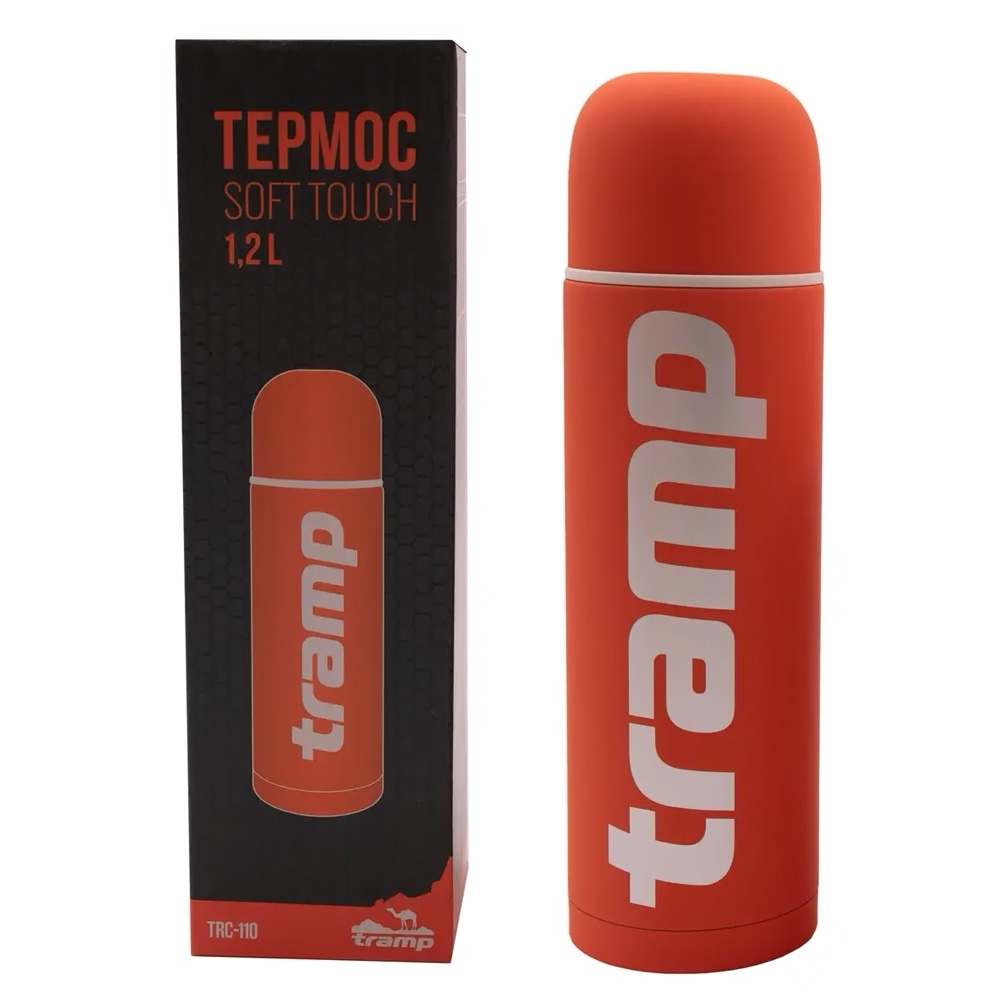 Tramp Термос Soft Touch 1.2 л, TRC-110, оранжевый