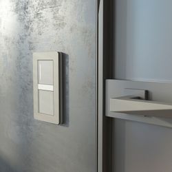 Выключатель одноклавишный с подсветкой без рамки Werkel дымчатый W4512014