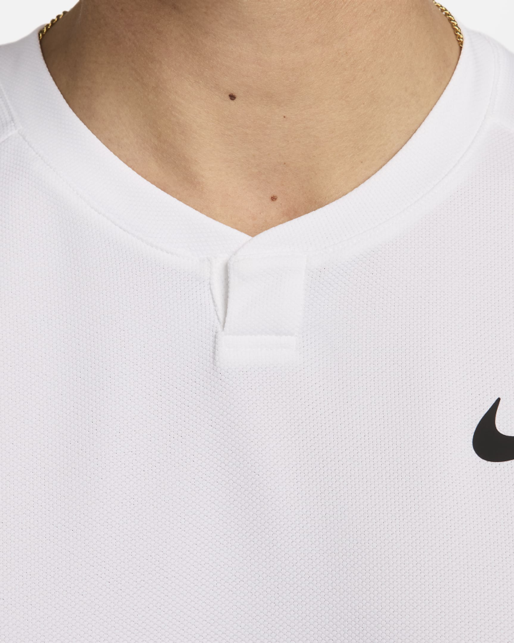 Мужская теннисная футболка Nike Court Slam Dri-Fit Tennis Top - белый