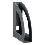 Лоток для бумаг вертикальный серый, ширина 70мм "Респект" (Стамм)