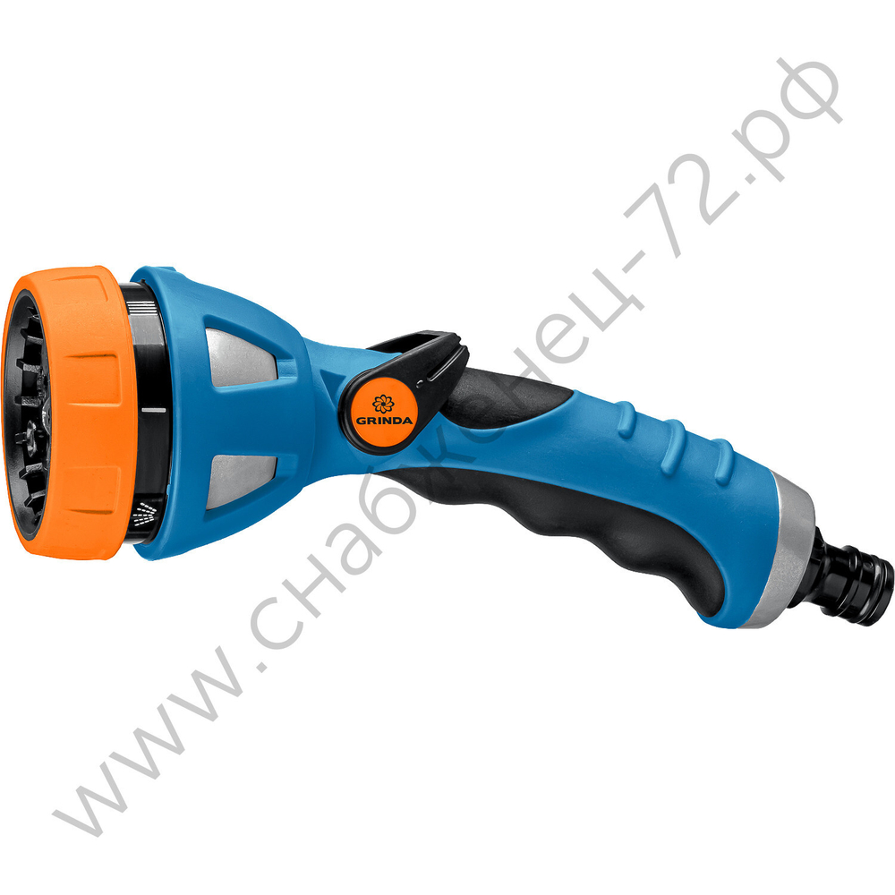 GRINDA XM-7, 7 режимов, металлический с TPR, поливочный пистолет, PROLine (429150)