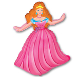 Шар Фольгированный Принцесса (Розовый)