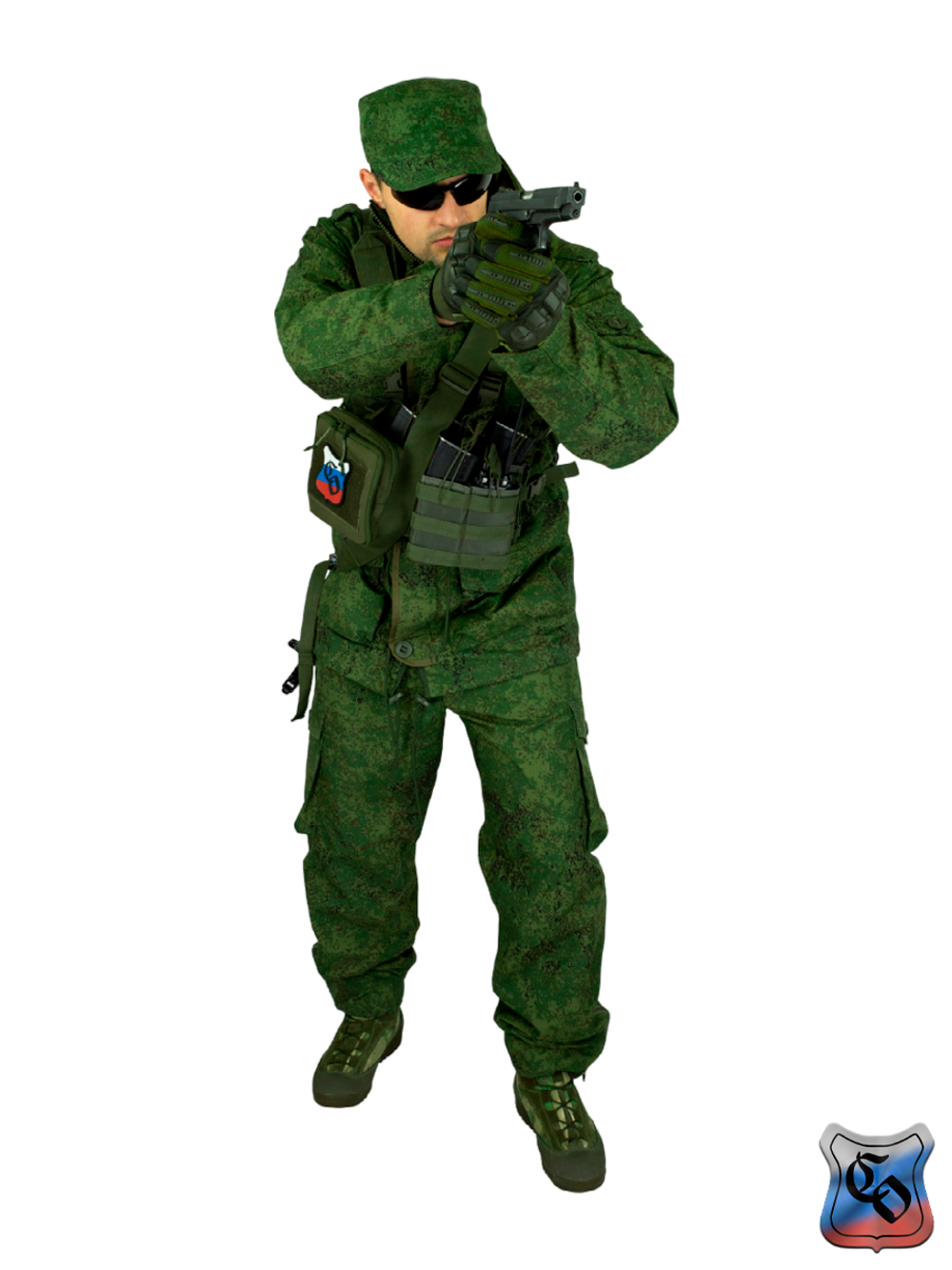 Подсумок SSO АКМ 2 MOLLE без клапана. Олива