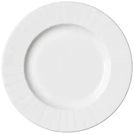 Тарелка «Алина» с широким бортом фарфор D=25,5см белый