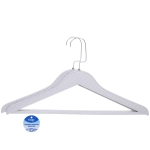 Плечики для одежды 2шт «ФРАТТО», цвет серый, 44*24см (Лейбл Селфи)