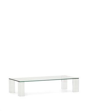 Журнальный столик Adularia из стекла прозрачного цвета 140 x 60