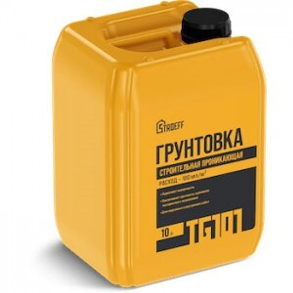 Грунтовка Старатели Строефф 10кг &quot;Строительная&quot; проникающая TG101