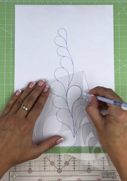 Шаблон для стежки  и аппликации "Перышки" (арт. T43)