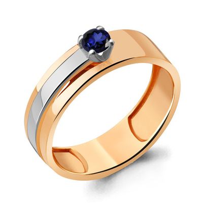 963891к Кольцо из Золота с сапфиром из коллекции "Origami"