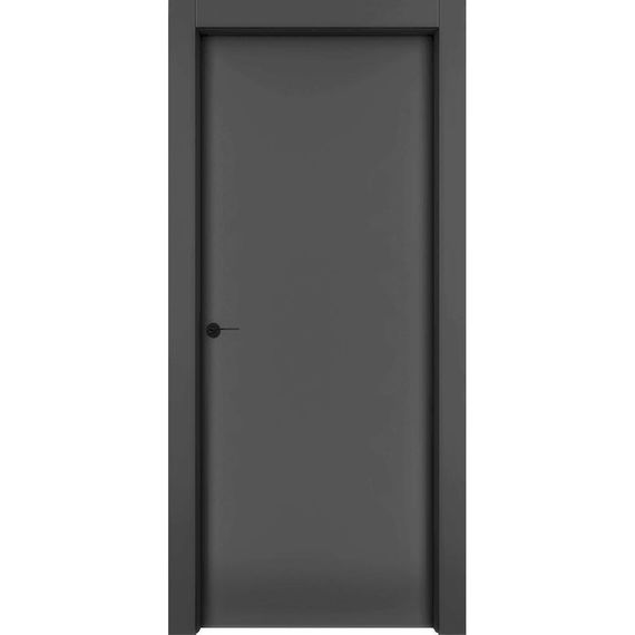 Фото звукоизоляционной двери 1001 чёрная эмаль 42 дб