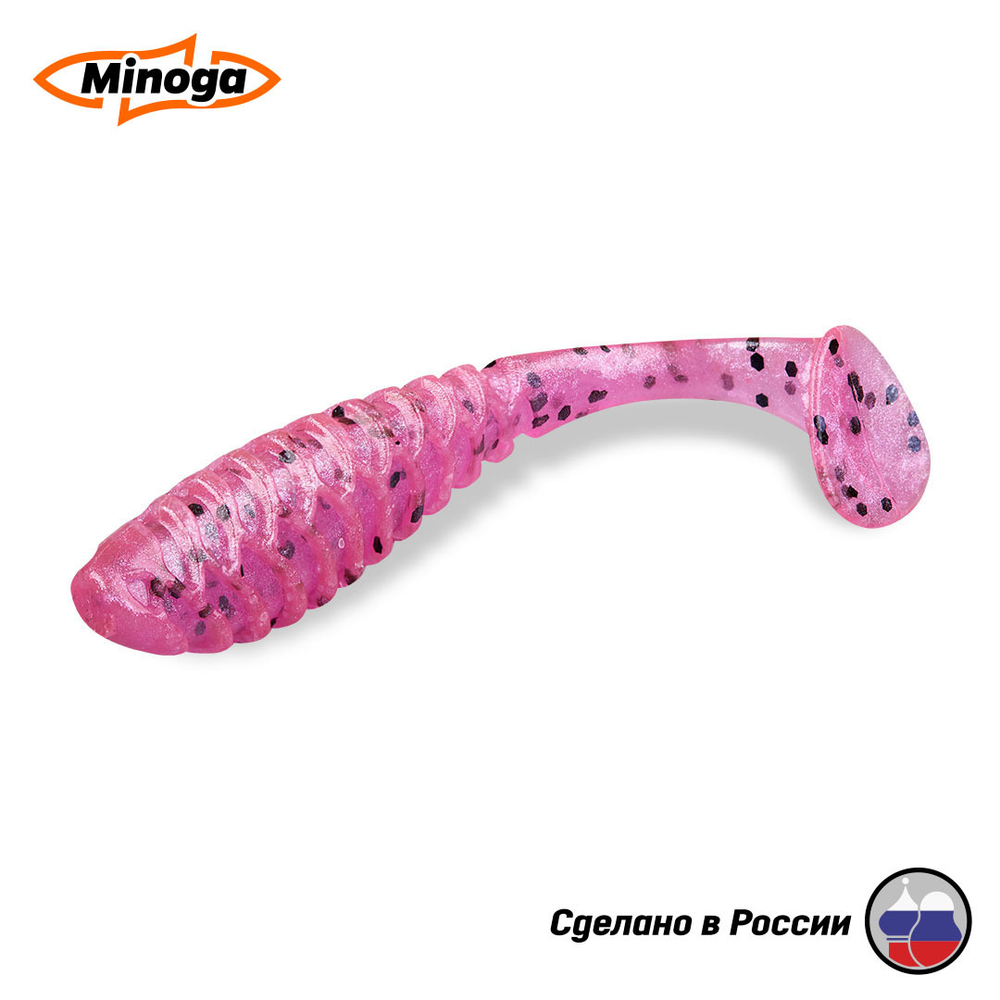 Силиконовая приманка "Minoga" COOPER FAT 6,3"(2шт) 160мм, 24,79 гр, цвет 012