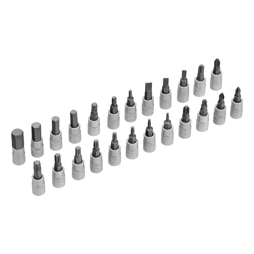 Набор инструментов, 1/4", CrV, пластиковый кейс 57 предметов Stels