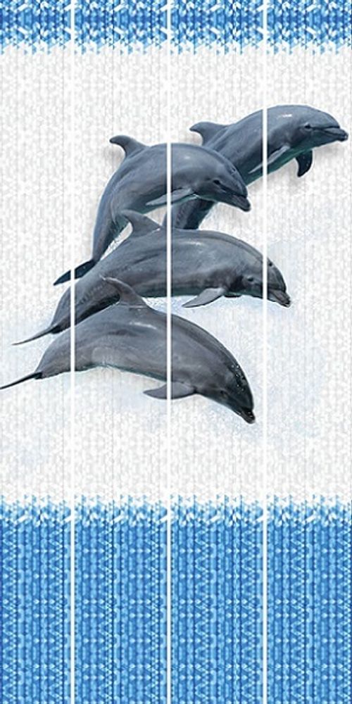 Панель UNIQUE Фигурные панели (агата) Четыре дельфина