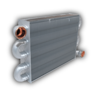 Теплообменник основной 24 кВт (225мм) Varme Light 12-24 кВт Immergas Eolo Mythos Federica Bugatti