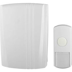 Звонок дверной ЭРА D95 проводной белый 1 мелодия | Электрозвонки проводные