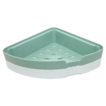 Полка многофункциональная угловая зел/бел