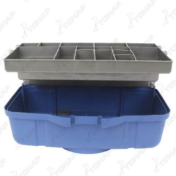 Ящик рыболова Helios трехполочный синий