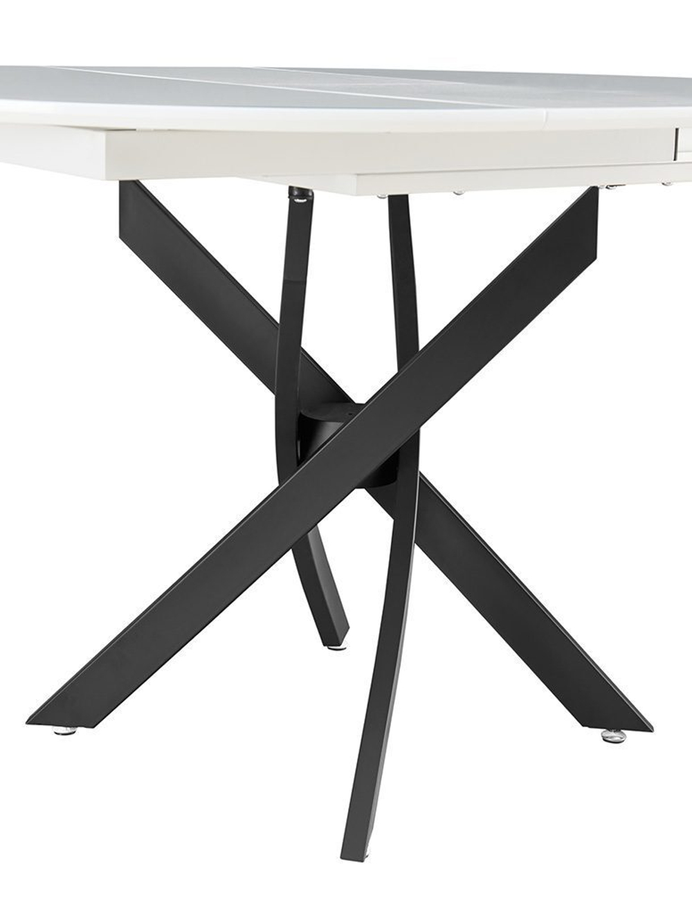 Стол 2303-1 белый/черный (white/black)