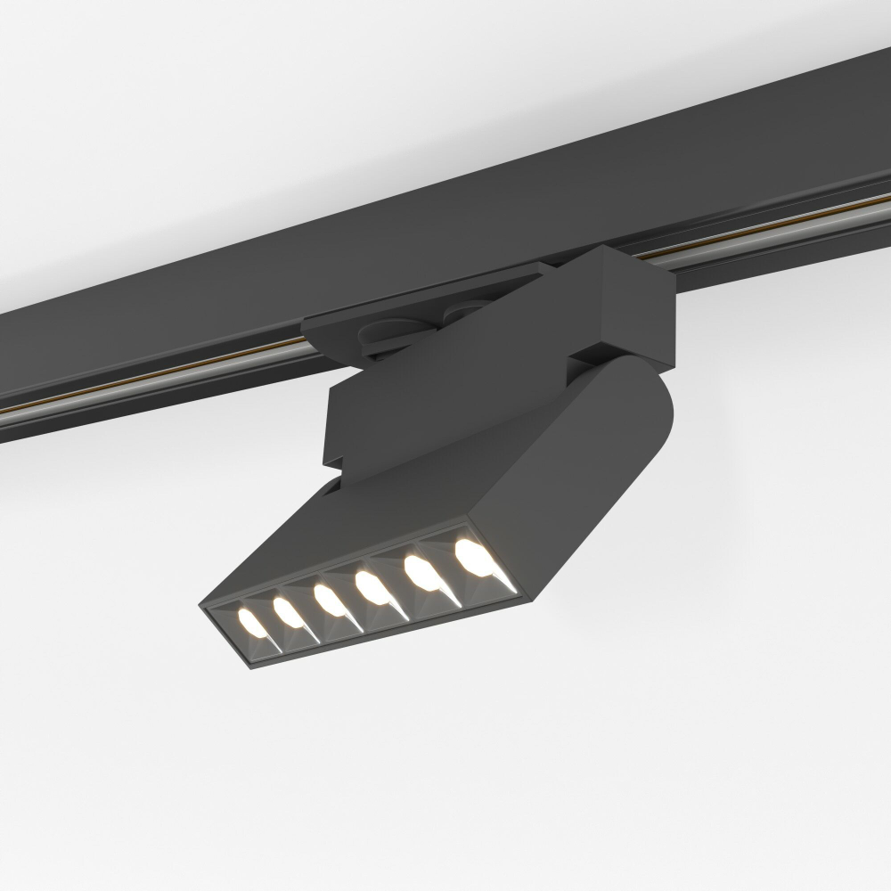 Трековый светодиодный светильник Garda Черный 10W 4200K (85017/01)