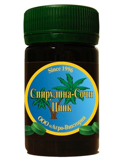 СПИРУЛИНА СОЧИ ЦИНК 60 ТАБЛЕТОК